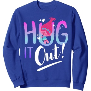image:imageDreamWorks Trolls Hug It Out SweatshirtRoyal Blue