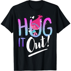 image:imageDreamWorks Trolls Hug It Out TShirtBlack