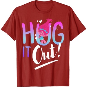 image:imageDreamWorks Trolls Hug It Out TShirtCranberry Red