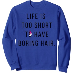 image:imageDreamWorks Trolls Life is Too Short SweatshirtRoyal Blue