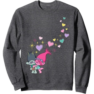 image:imageDreamWorks Trolls Love SweatshirtDark Heather Grey