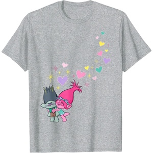 image:imageDreamWorks Trolls Love TShirtHeather Grey