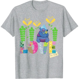 image:imageDreamWorks Trolls Love to Hug Biggie TShirtHeather Grey