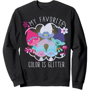 image:imageDreamWorks Trolls My Favorite Glitter SweatshirtBlack