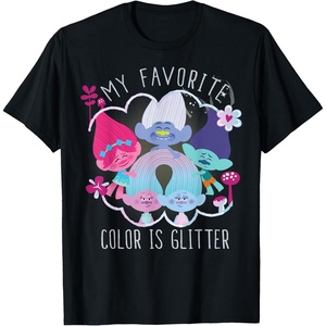 image:imageDreamWorks Trolls My Favorite Glitter TShirtBlack