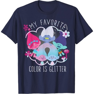 image:imageDreamWorks Trolls My Favorite Glitter TShirtNavy Blue