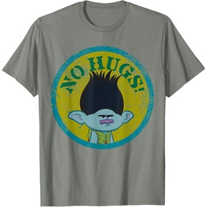image:imageDreamWorks Trolls No Hugs Branch TShirtOlive Heather