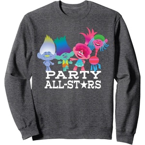 image:imageDreamWorks Trolls Party All Stars SweatshirtDark Heather Grey