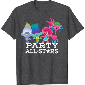 image:imageDreamWorks Trolls Party All Stars TShirtDark Heather Grey