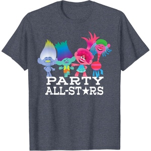 image:imageDreamWorks Trolls Party All Stars TShirtHeather Blue