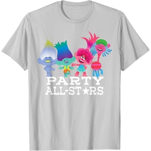 image:imageDreamWorks Trolls Party All Stars TShirtSilver Grey