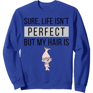 image:imageDreamWorks Trolls Perfect Hair SweatshirtRoyal Blue