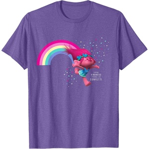 image:imageDreamWorks Trolls Poppy Kindness TShirtPurple Heather