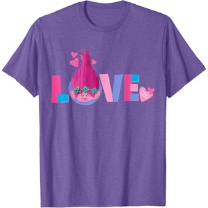 image:imageDreamWorks Trolls Poppy Love TShirtPurple Heather