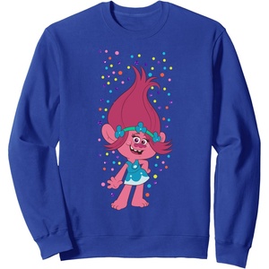 image:imageDreamWorks Trolls Poppy Polka Dots SweatshirtRoyal Blue