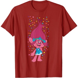 image:imageDreamWorks Trolls Poppy Polka Dots TShirtCranberry Red