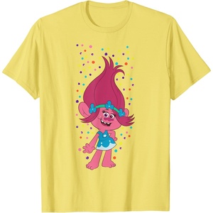 image:imageDreamWorks Trolls Poppy Polka Dots TShirtLemon Yellow
