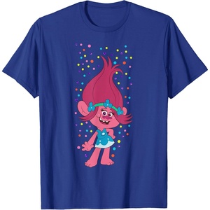 image:imageDreamWorks Trolls Poppy Polka Dots TShirtRoyal Blue