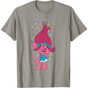 image:imageDreamWorks Trolls Poppy Polka Dots TShirtSlate Grey