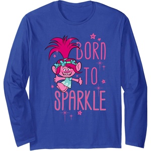 image:imageDreamWorks Trolls Poppy Sparkle Long Sleeve TShirtRoyal Blue