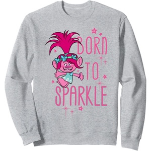 image:imageDreamWorks Trolls Poppy Sparkle SweatshirtHeather Grey