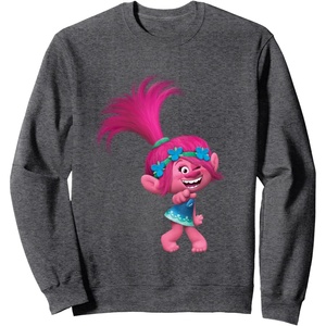 image:imageDreamWorks Trolls Poppy Winky SweatshirtDark Heather Grey