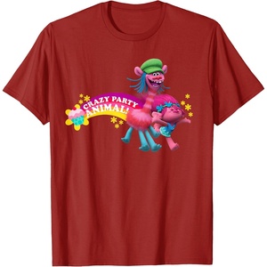 image:imageDreamWorks Trolls Poppy amp Cooper Party Animal TShirtCranberry Red