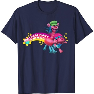 image:imageDreamWorks Trolls Poppy amp Cooper Party Animal TShirtNavy Blue