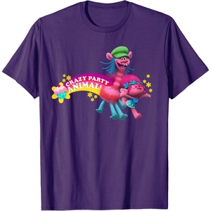 image:imageDreamWorks Trolls Poppy amp Cooper Party Animal TShirtPurple