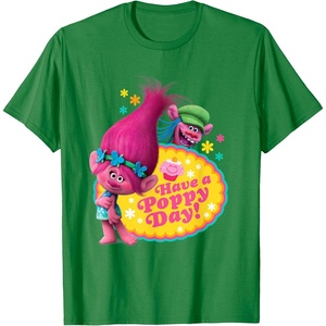 image:imageDreamWorks Trolls Poppy and Cooper Happy TShirtKelly Green