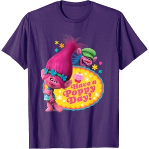 image:imageDreamWorks Trolls Poppy and Cooper Happy TShirtPurple