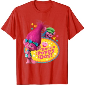 image:imageDreamWorks Trolls Poppy and Cooper Happy TShirtRed