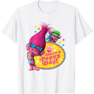 image:imageDreamWorks Trolls Poppy and Cooper Happy TShirtWhite