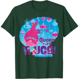 image:imageDreamWorks Trolls Queen of Hugs Poppy TShirtDark Green