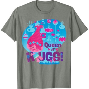image:imageDreamWorks Trolls Queen of Hugs Poppy TShirtOlive Heather