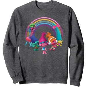 image:imageDreamWorks Trolls Rainbow Party SweatshirtDark Heather Grey