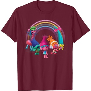 image:imageDreamWorks Trolls Rainbow Party TShirt SmallBurgundy