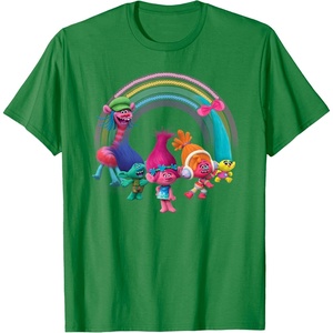 image:imageDreamWorks Trolls Rainbow Party TShirt SmallKelly Green