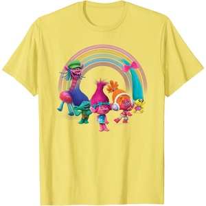 image:imageDreamWorks Trolls Rainbow Party TShirt SmallLemon Yellow