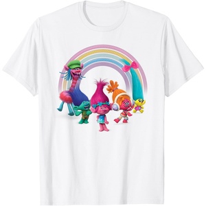 image:imageDreamWorks Trolls Rainbow Party TShirt SmallWhite
