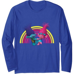 image:imageDreamWorks Trolls Rainbow Trolls Long Sleeve TShirtRoyal Blue