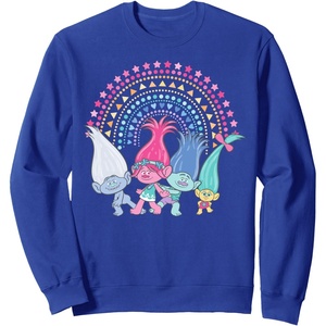 image:imageDreamWorks Trolls Rainbow Trolls SweatshirtRoyal Blue