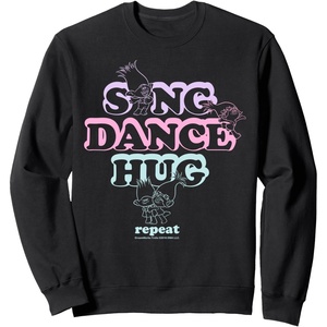 image:imageDreamWorks Trolls Repeat List SweatshirtBlack