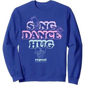 image:imageDreamWorks Trolls Repeat List SweatshirtRoyal Blue
