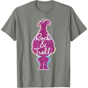 image:imageDreamWorks Trolls Rock amp Troll Sparkle TShirtOlive Heather