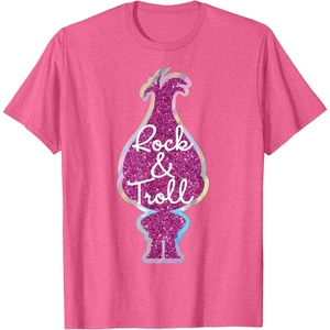 image:imageDreamWorks Trolls Rock amp Troll Sparkle TShirtPink Heather