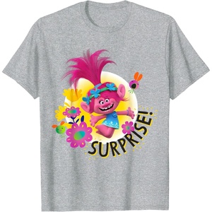 image:imageDreamWorks Trolls SURPRISE Poppy TShirtHeather Grey
