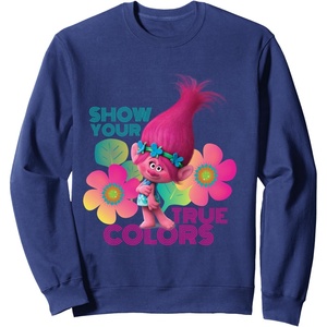 image:imageDreamWorks Trolls Show Your True Colors SweatshirtNavy Blue