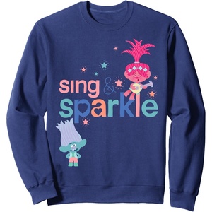 image:imageDreamWorks Trolls Sing and Sparkle SweatshirtNavy Blue