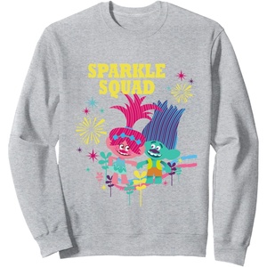 image:imageDreamWorks Trolls Sparkle Squad SweatshirtHeather Grey